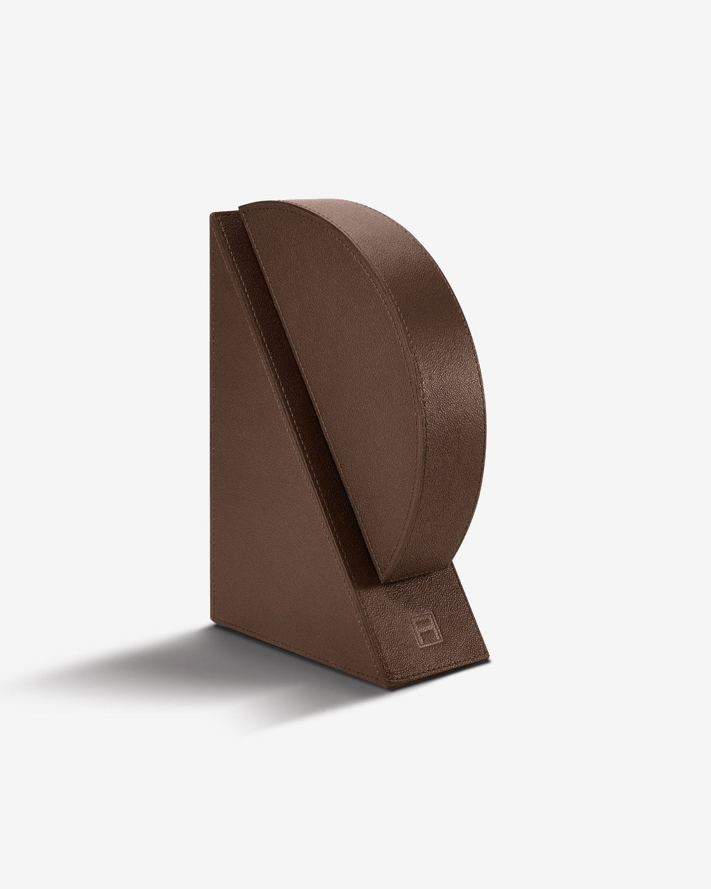 Right Cubist Bookend in Brown