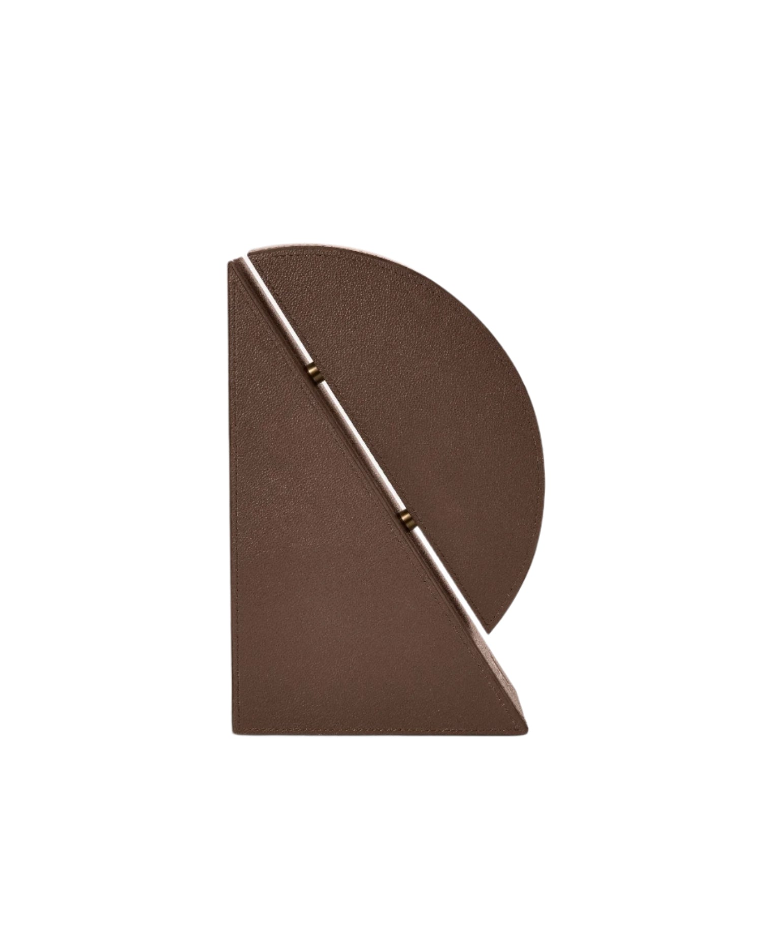 Right Cubist Bookend in Brown