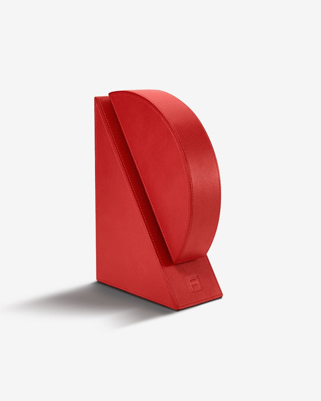 Right Cubist Bookend in Red