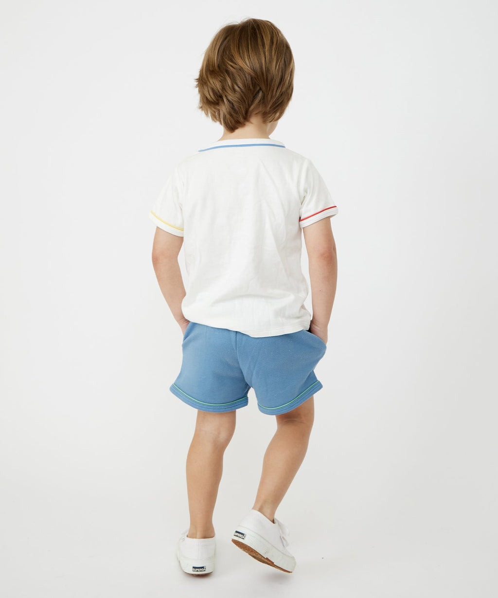 Bailey Baby Short in Dusty Blue