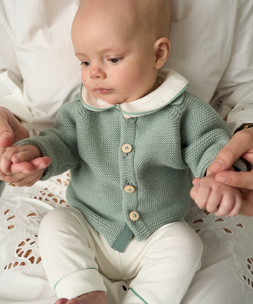 Pan One-Piece in Seafoam Piping