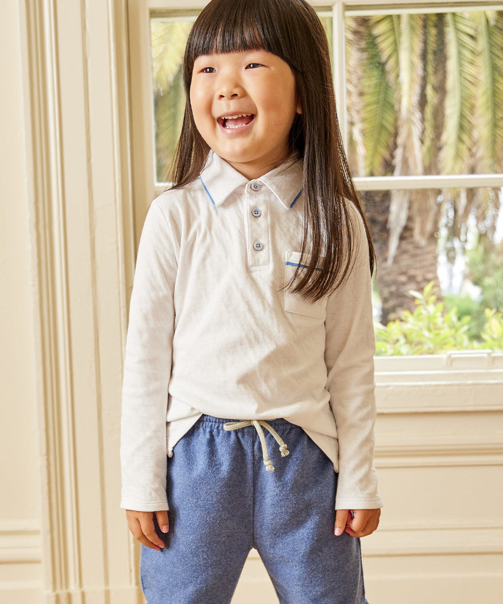 Parker Polo in Blue Piping