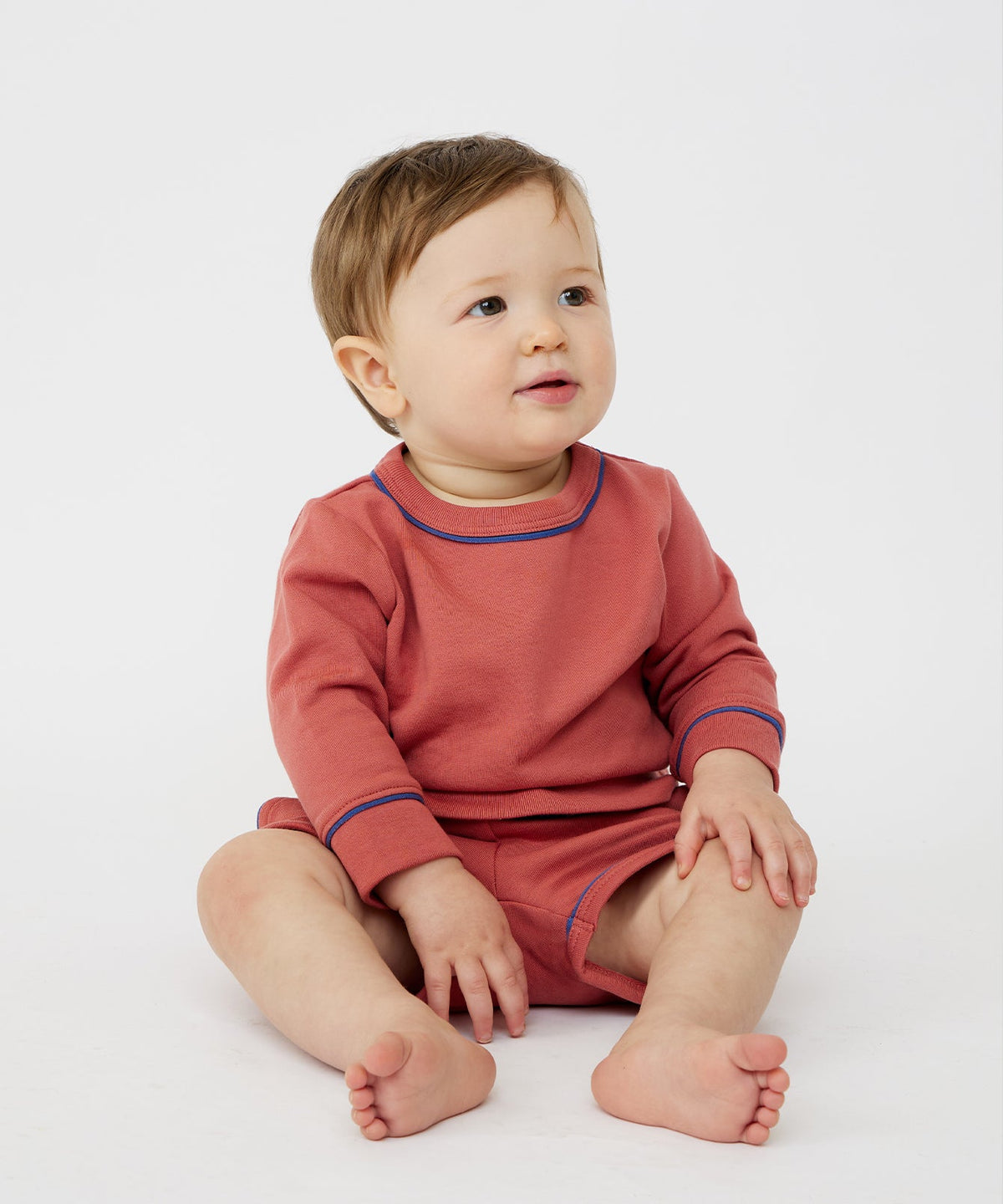 Remy Baby Sweatshirt in Nautical Red