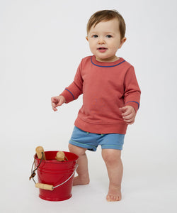 Remy Baby Sweatshirt in Nautical Red