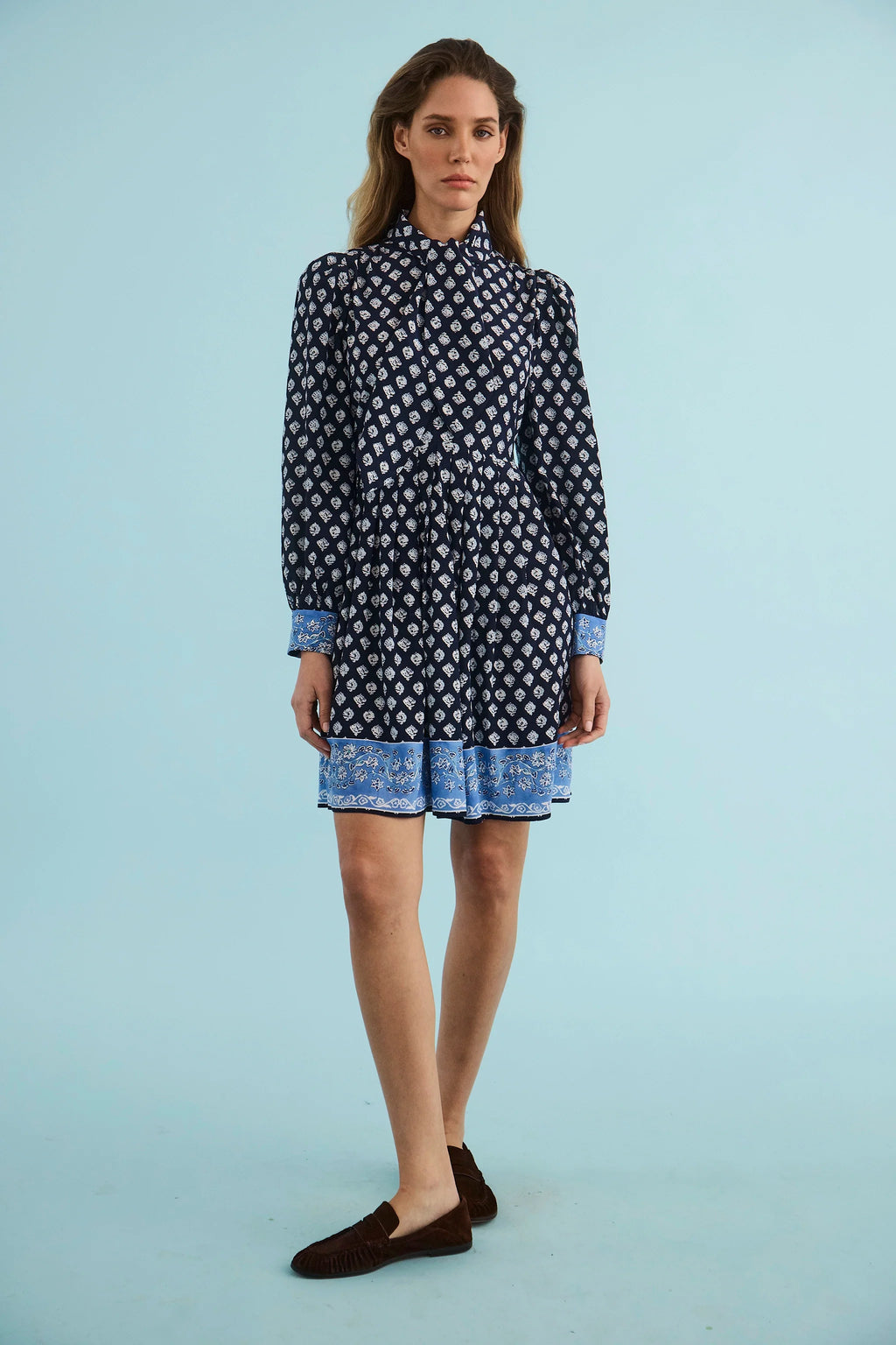 The Lila Dress in Thistle & Vine Blue. 