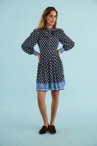 The Lila Dress in Thistle & Vine Blue. 