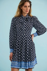 The Lila Dress in Thistle & Vine Blue. 