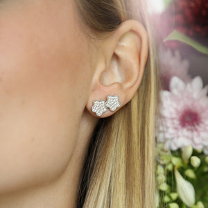 Lilia Pave Climber in White Gold