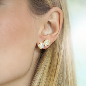 Lilia Pave Climber in Yellow Gold