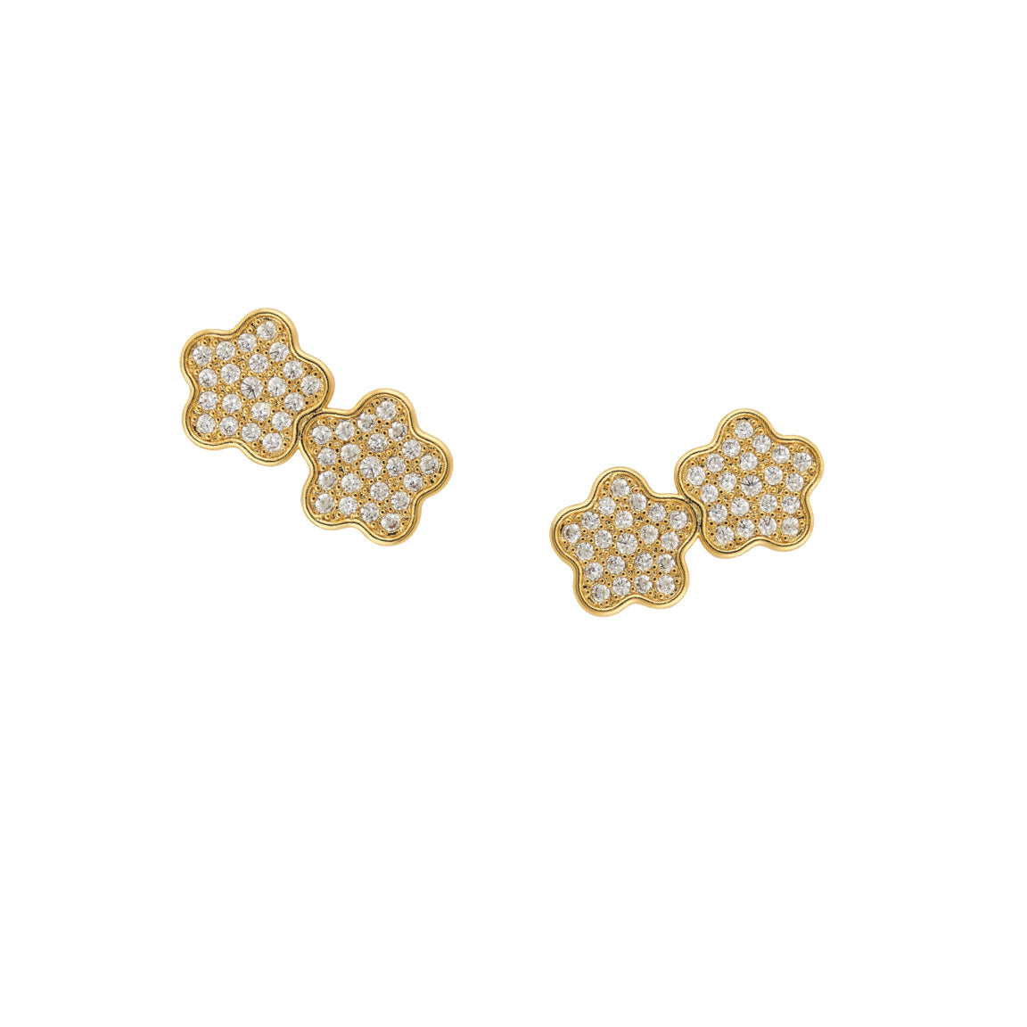 Lilia Pave Climber in Yellow Gold