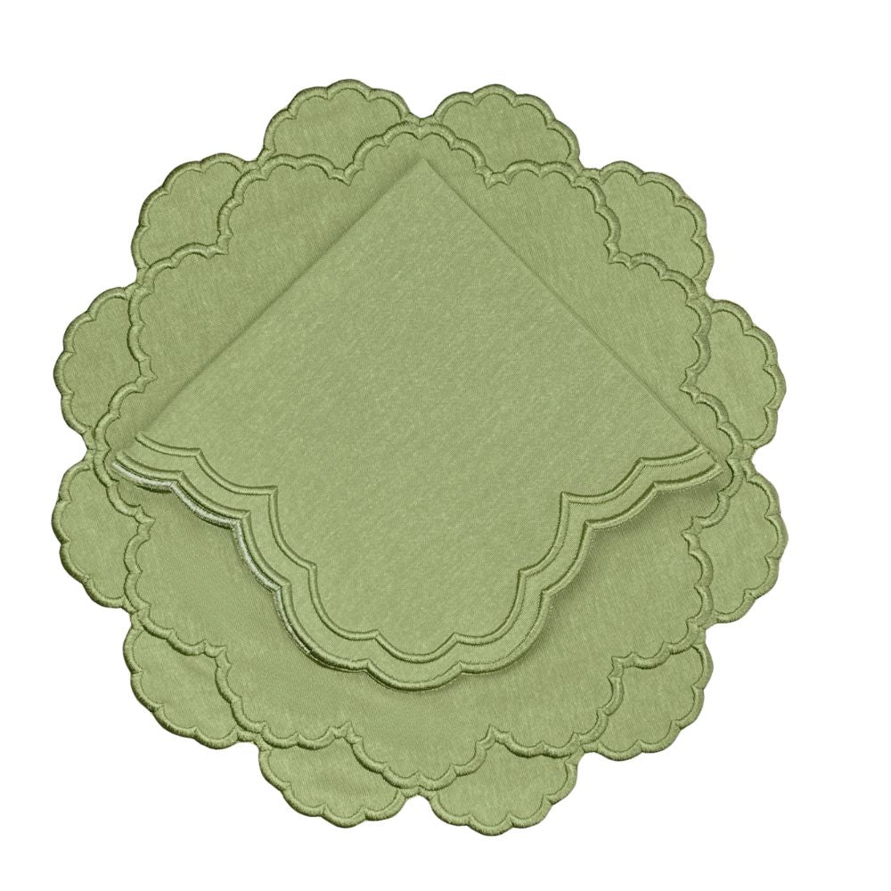 Lillian Napkin in Sage, Set of 4