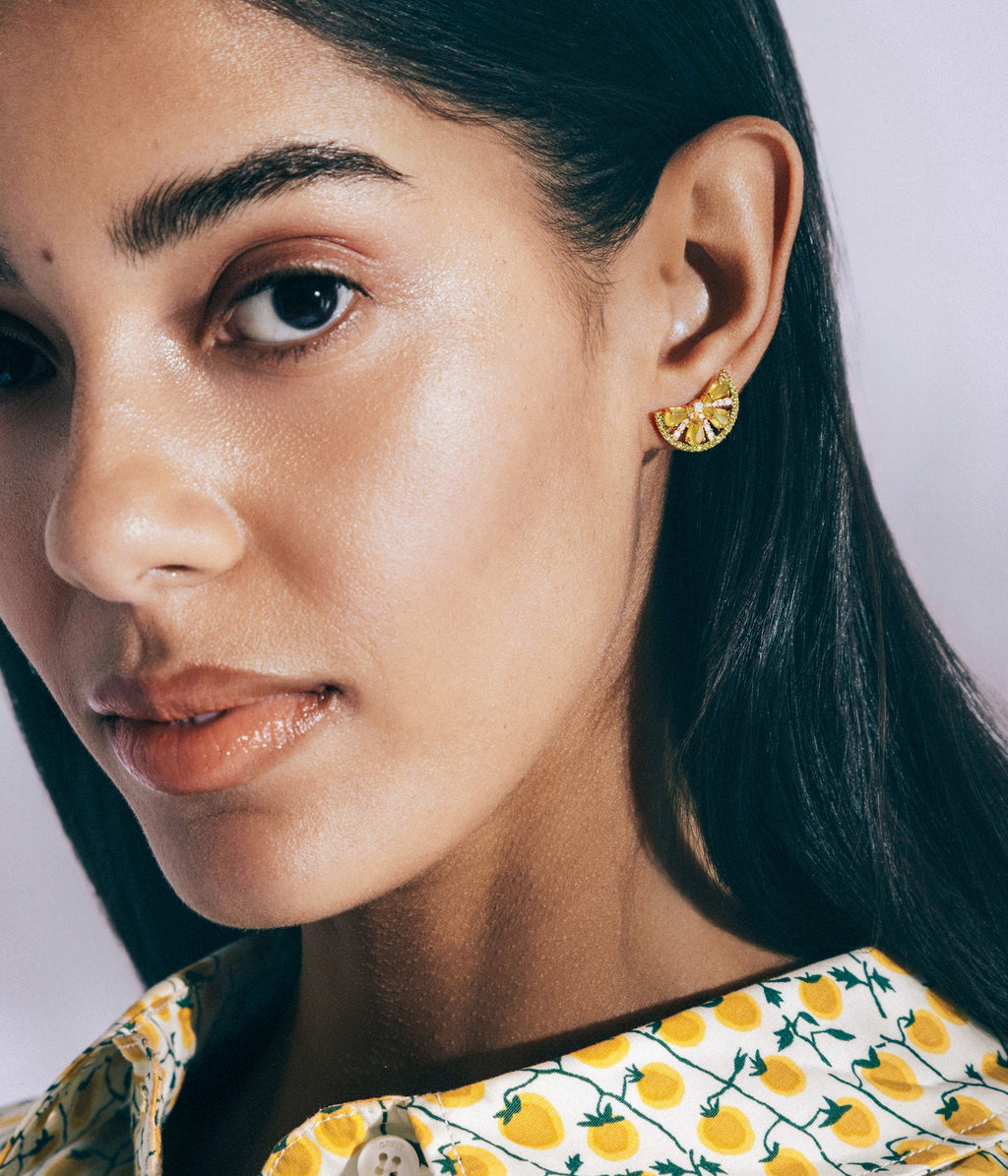 Lime Slice Studs - Loren Hope