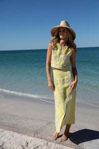 Limoncello Beaded Clara Skirt