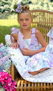 Blooming Lavender Hydrangea Dress