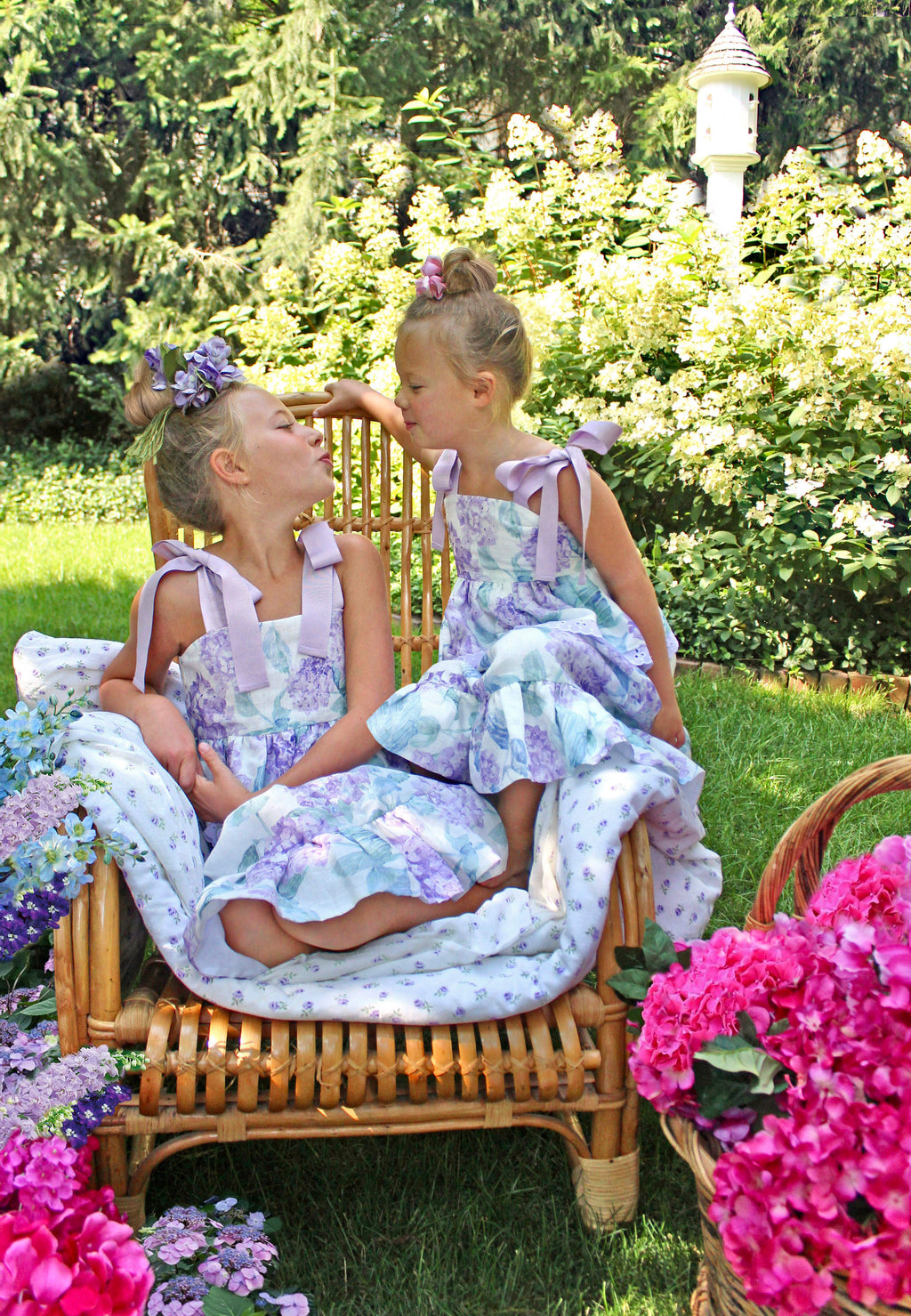 Blooming Lavender Hydrangea Dress