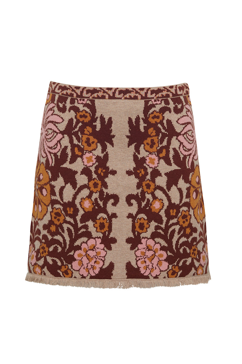 Lindy Skirt in Bogata Scarf Blush