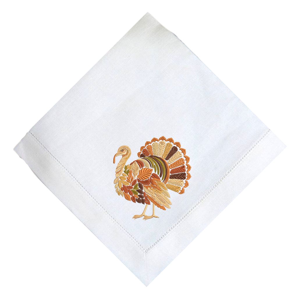 Linen Turkey Napkin, Set of 4