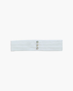 Linen Cummerbund in Off White