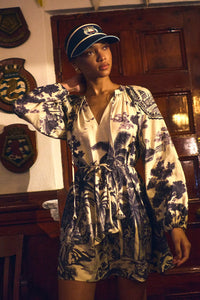 The Lisette Dress in Bermuda Toile.