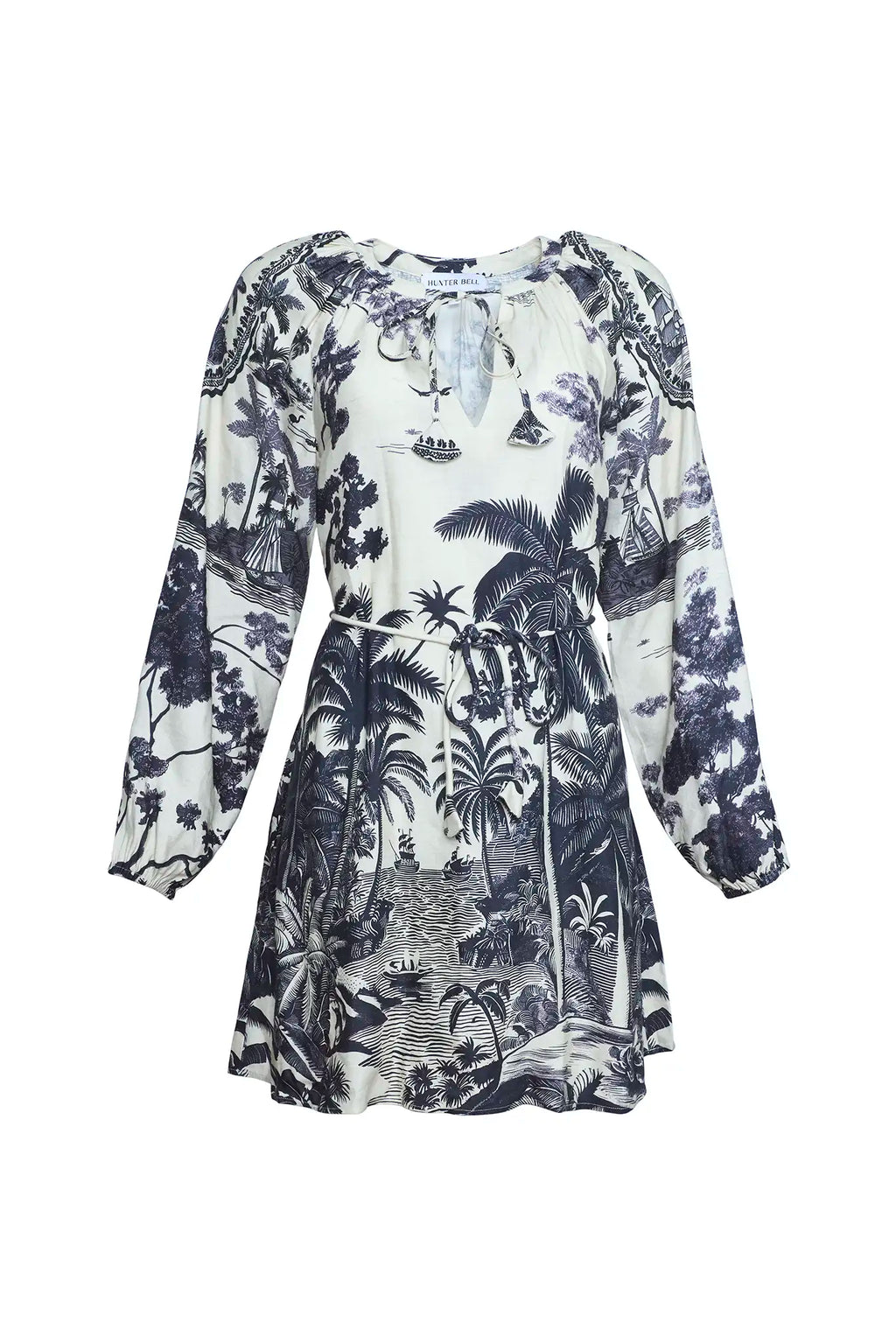 The Lisette Dress in Bermuda Toile.