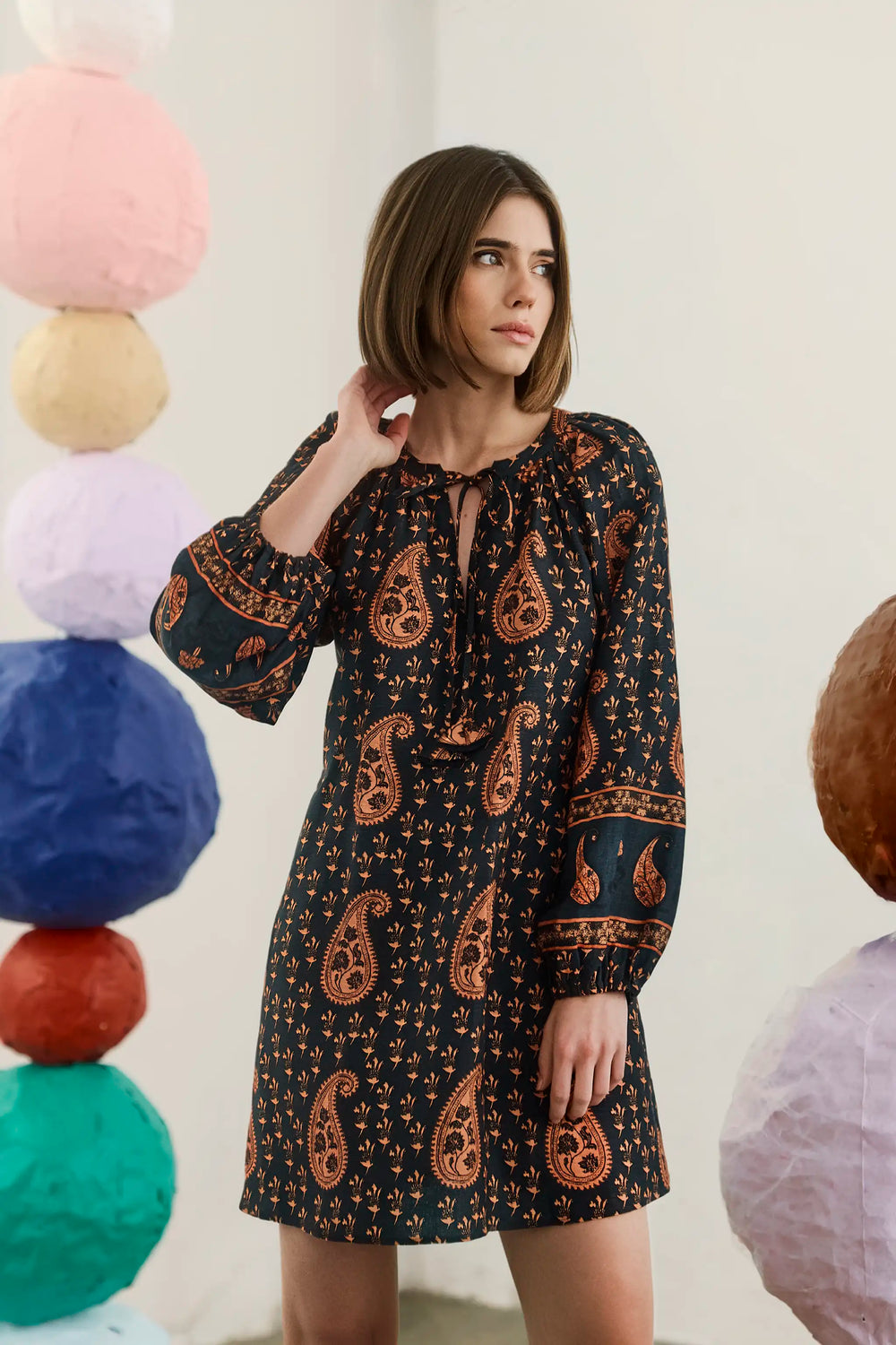 The Lisette Dress in Glen Paisley.