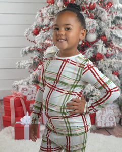 Bamboo Two Piece PJs, Boys pjs, Soft Christmas Pajamas for Kids