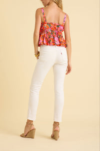 Lola Top in Pink Floral