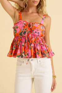 Lola Top in Pink Floral