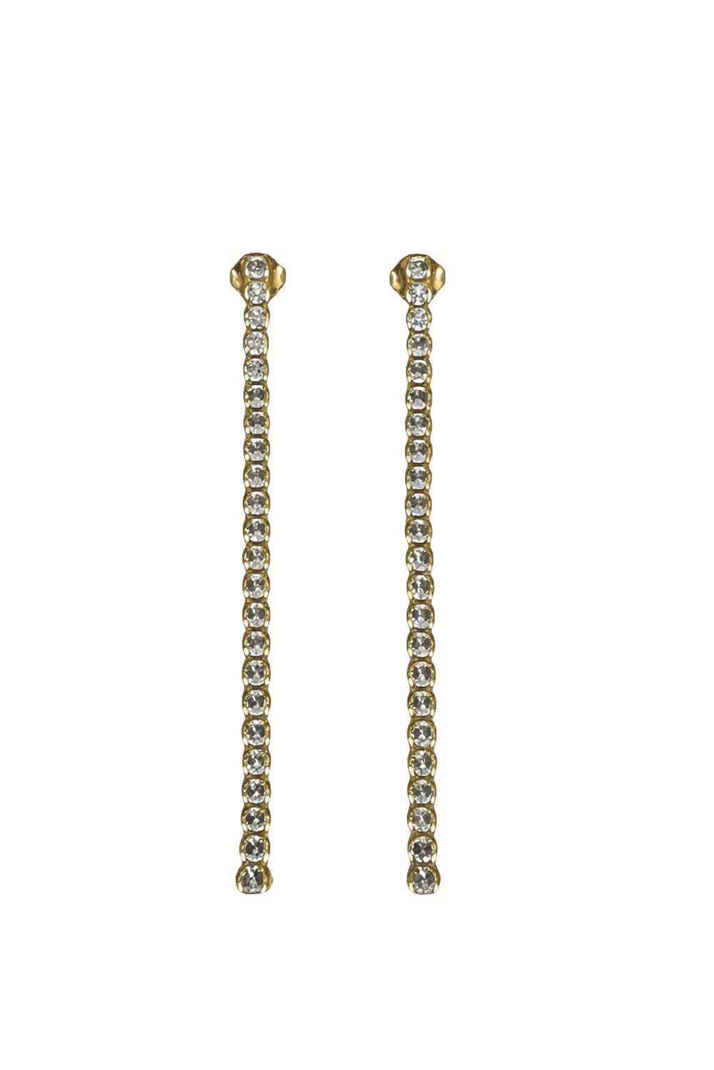 Long Bezel Earrings