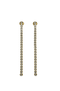 Long Bezel Earrings