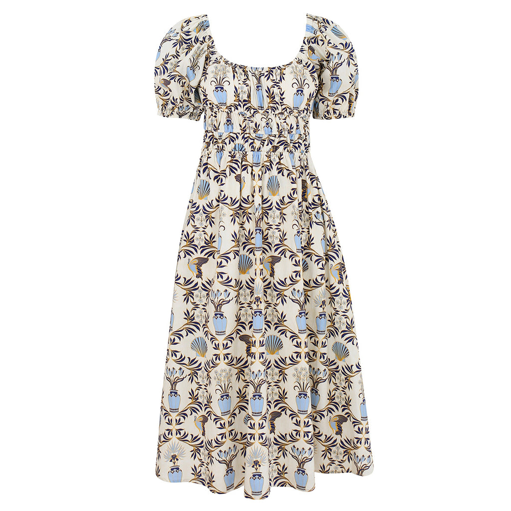 Positano Dress in Shell Print