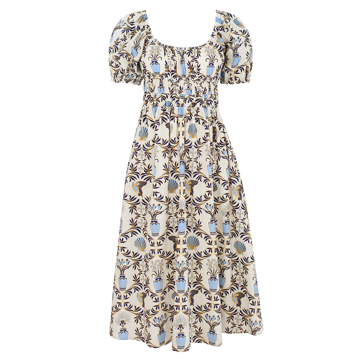 Positano Dress in Shell Print
