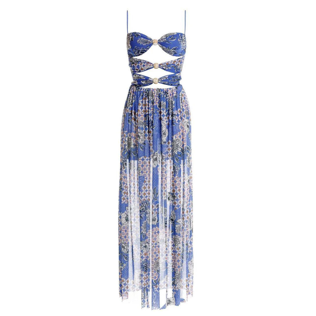 Meeg Dress in Blue Quilt