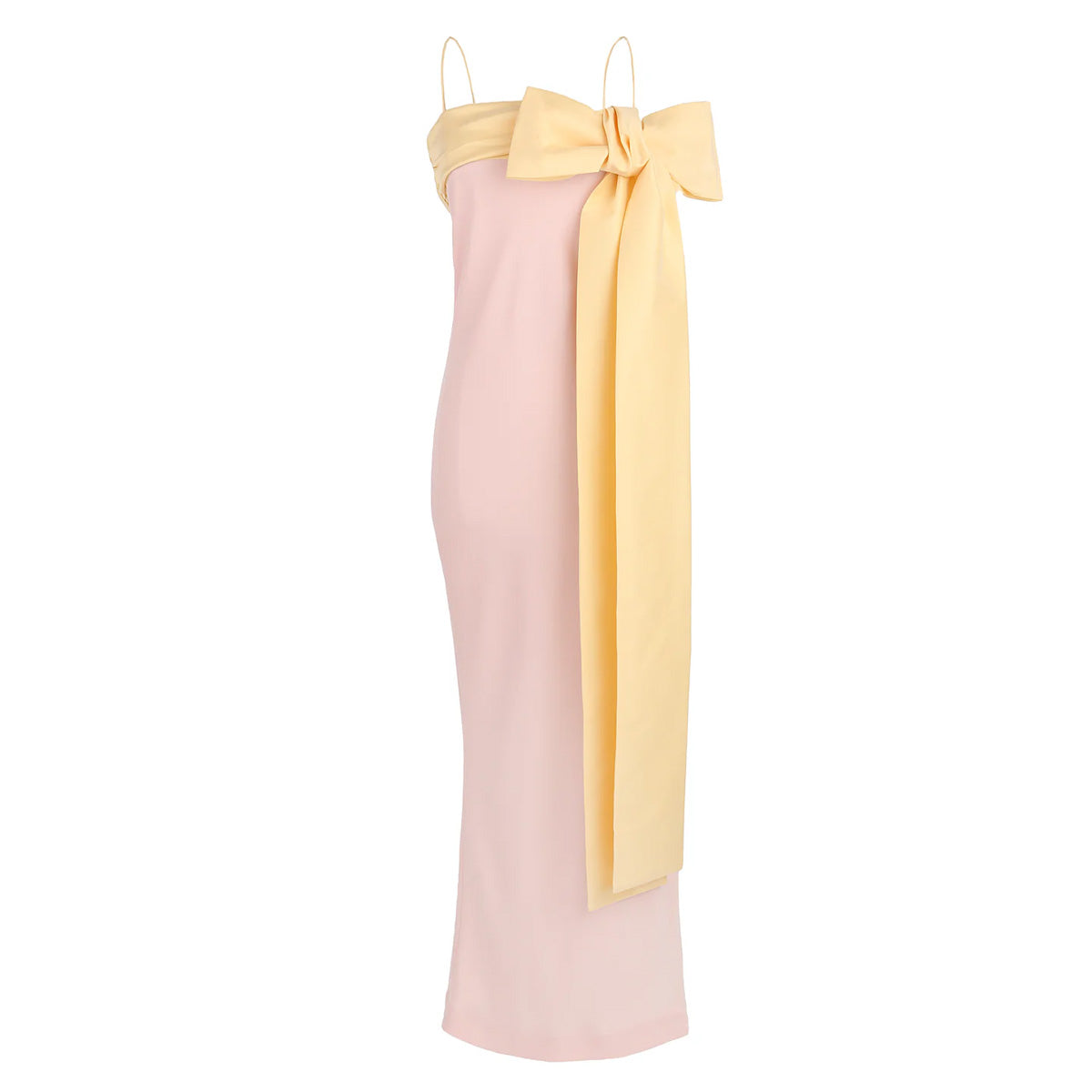 Bart Dress in Light Pink and Yellow