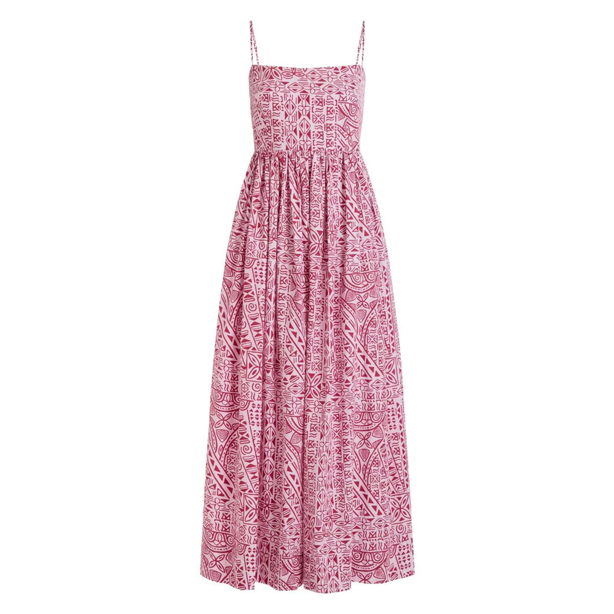 Emerson Dress in Pink Island Geometric