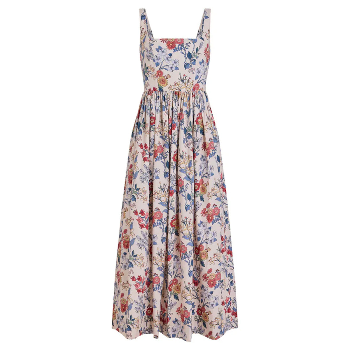 Scoop Neck Dress in Antique Floral
