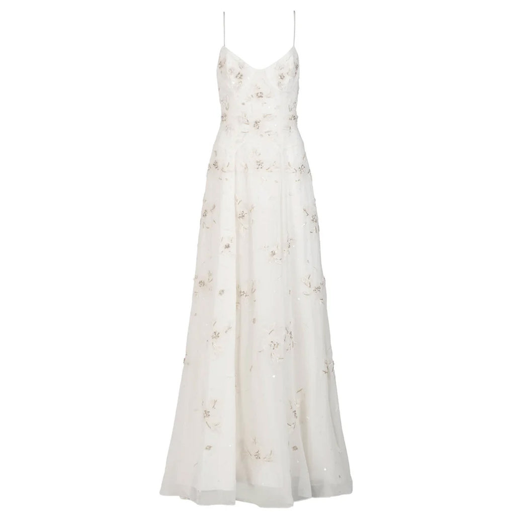 Liv Gown in Ivory with Wildflower Clusters