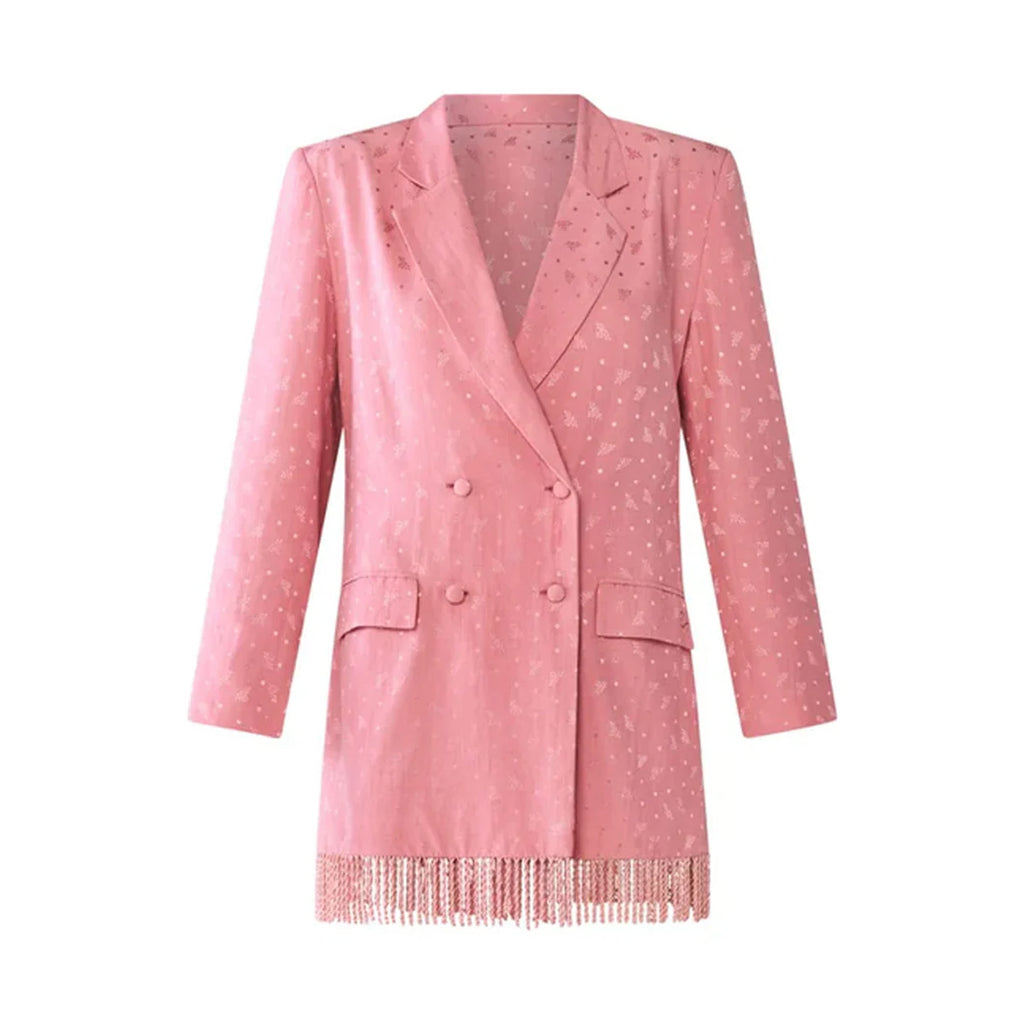 Alex Blazer Dress in Raspberry