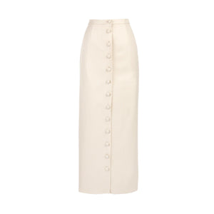 OTM Exclusive: Shelley Skirt in Ivory Basketweave