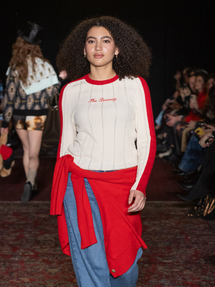 Bowery Pointelle Pullover RTW LINGUA FRANCA NYC