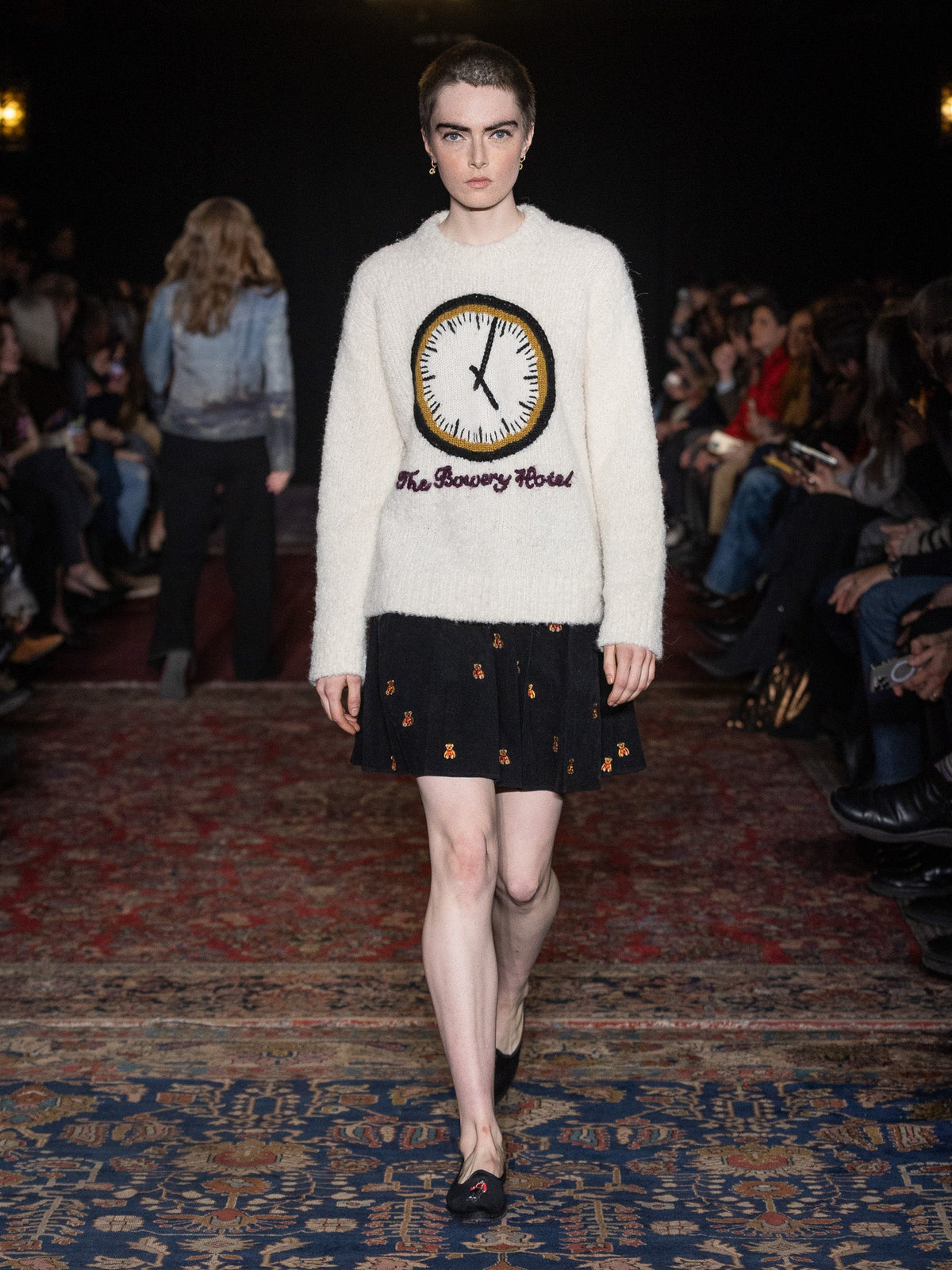 Bowery Clock Sweater RTW LINGUA FRANCA NYC