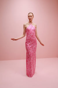 Serata Halter Dress