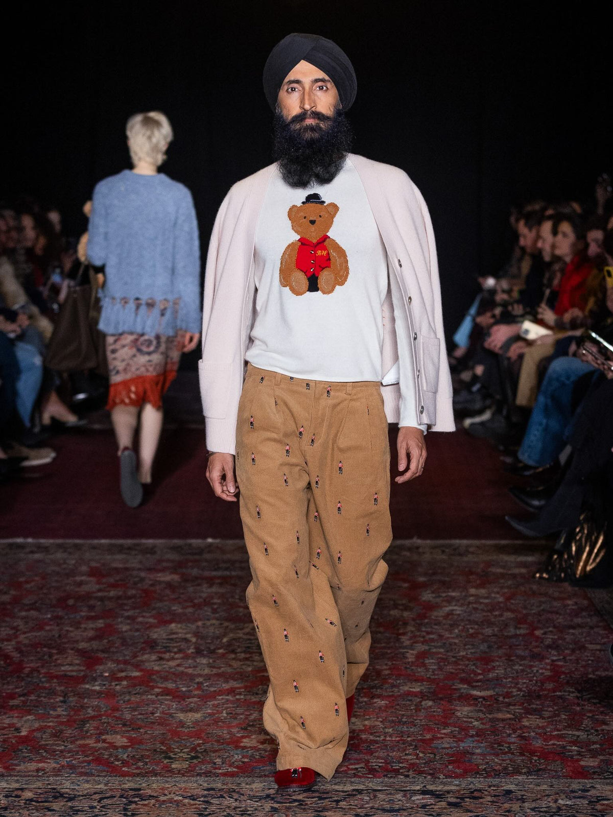 Bo Bear Cashmere Crewneck RTW LINGUA FRANCA NYC