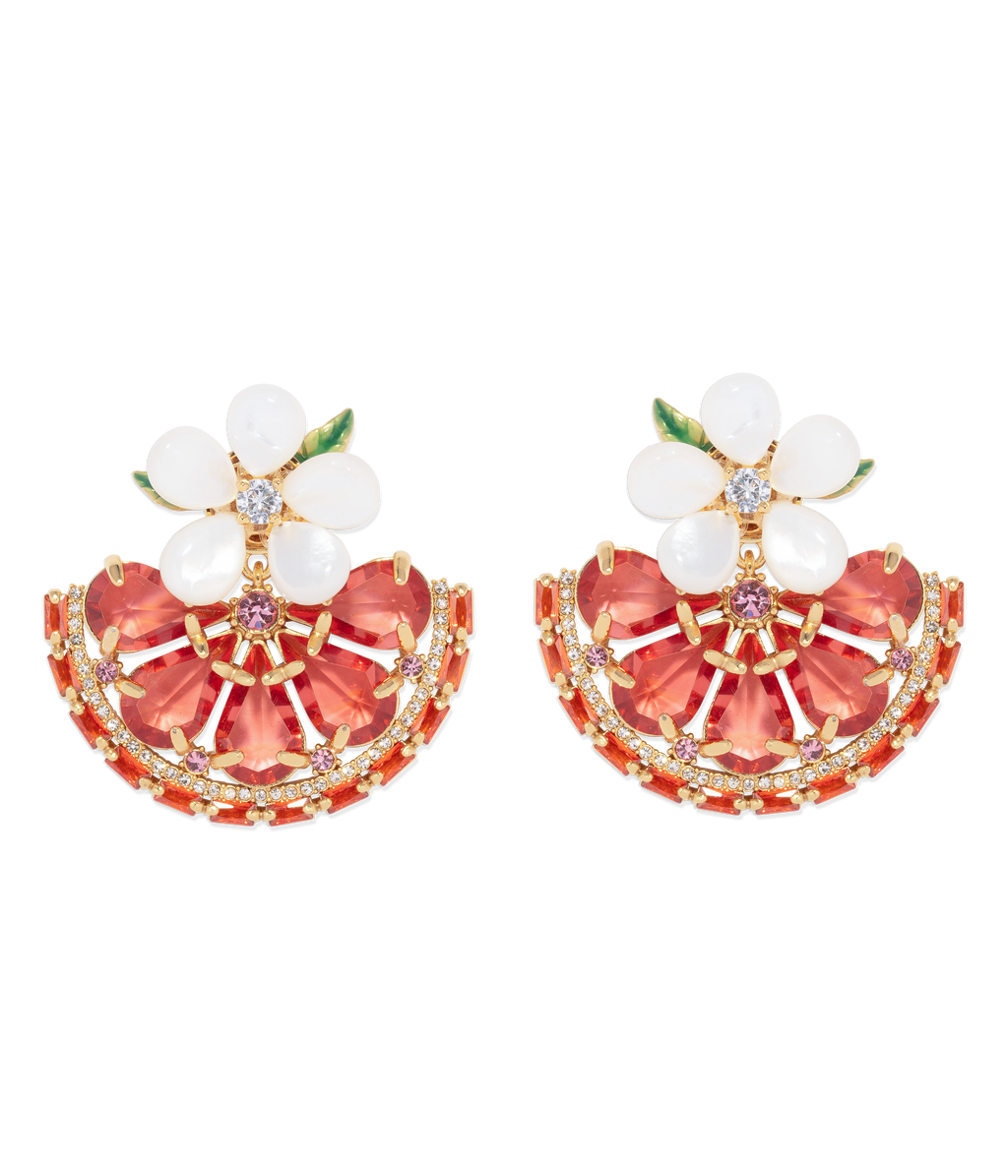"Spritz Please" Orange Slice Earrings