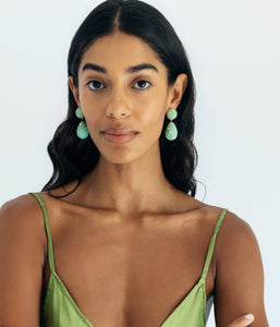 Raeni Drop Earrings in Mint