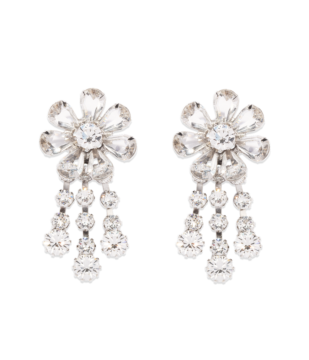 Frances Earrings in Crystal