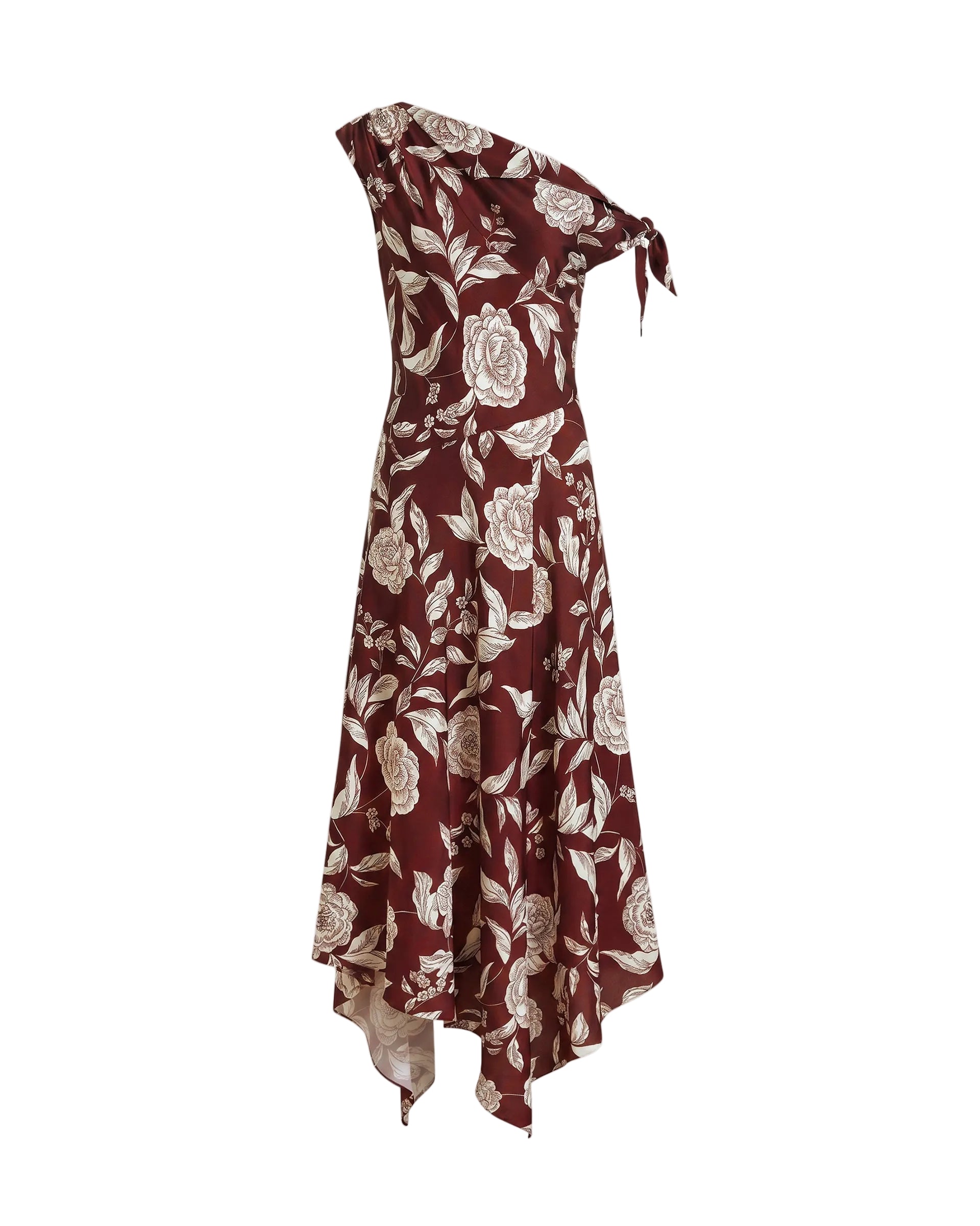 Loretta Dress in Deep Redwood Multi