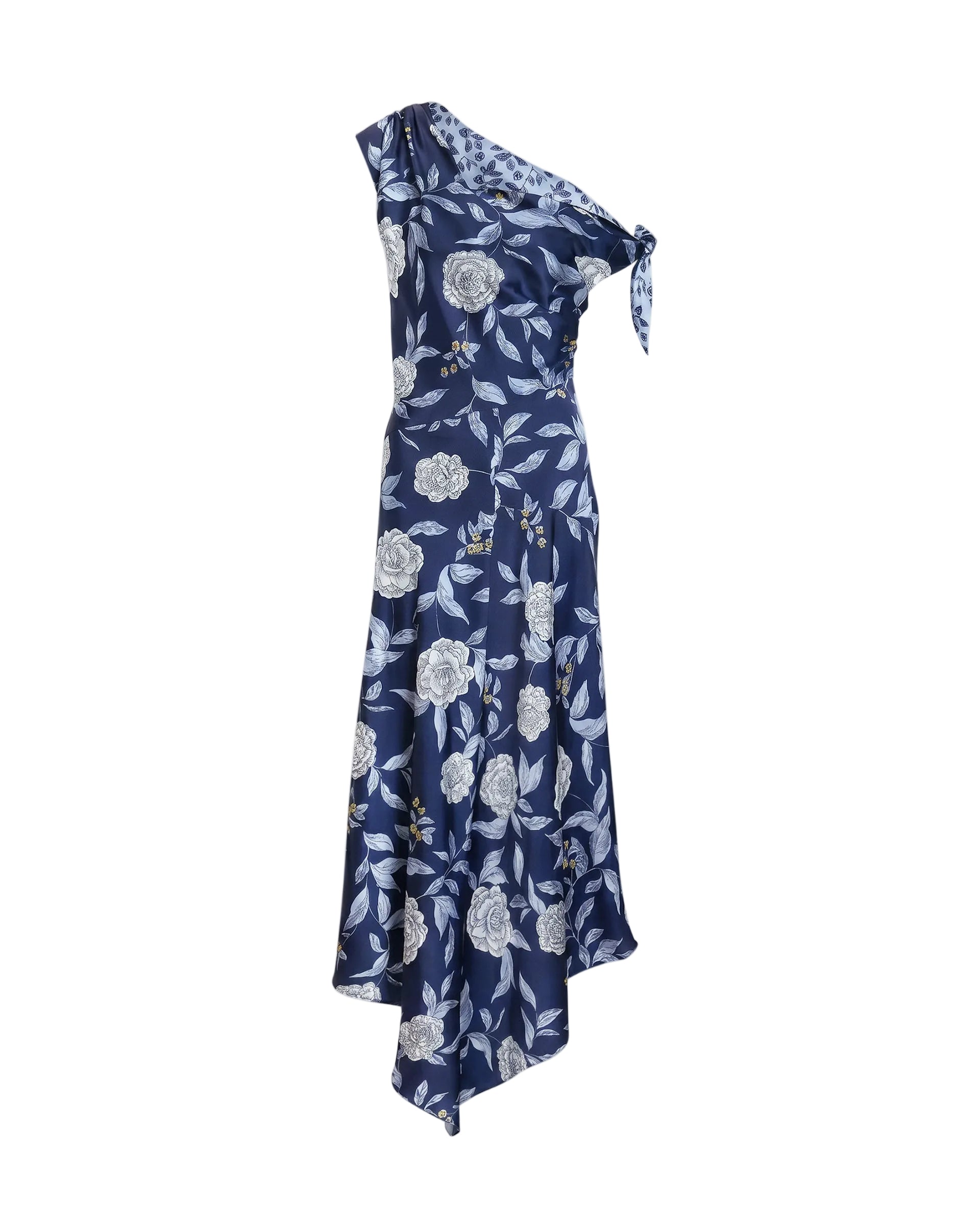 Loretta Dress in Maritime Blue Multi Floral