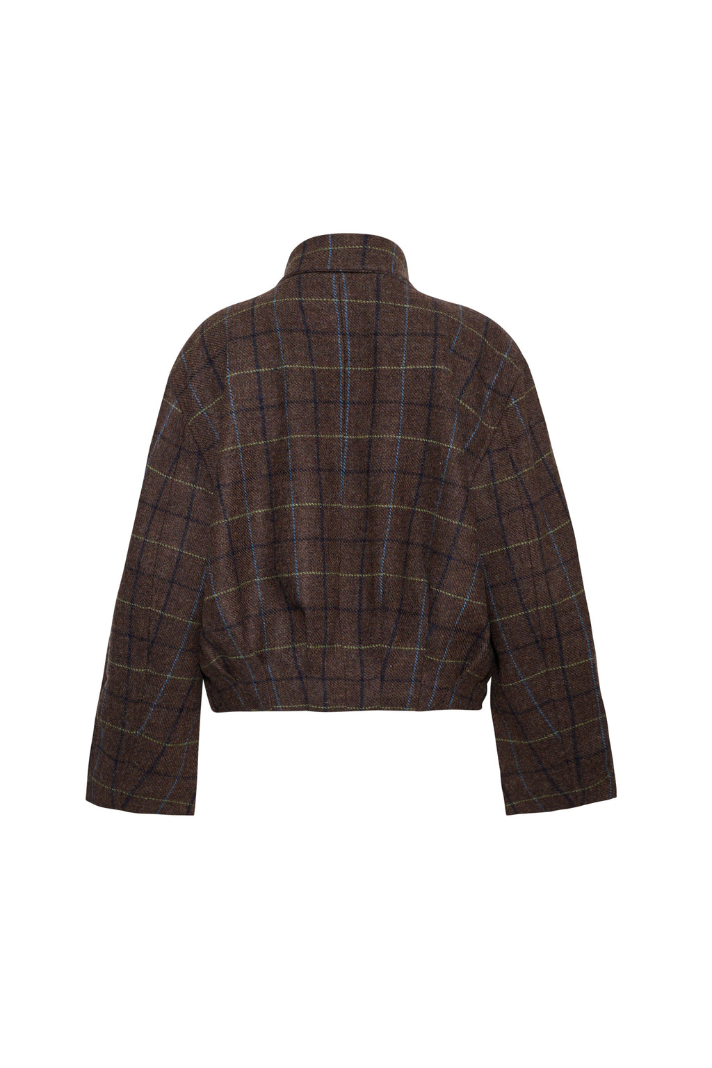Lorna Jacket in Oswald Plaid Army Green