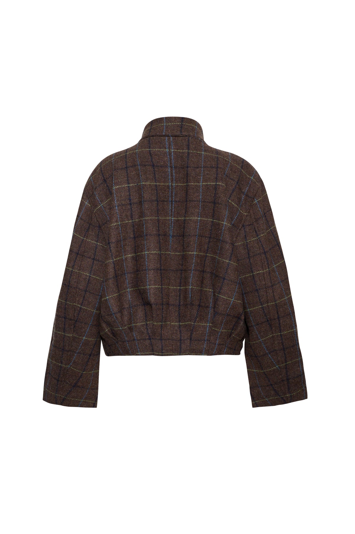 Lorna Jacket in Oswald Plaid Army Green